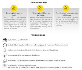 ISMA 4-daagse ATEX opleiding